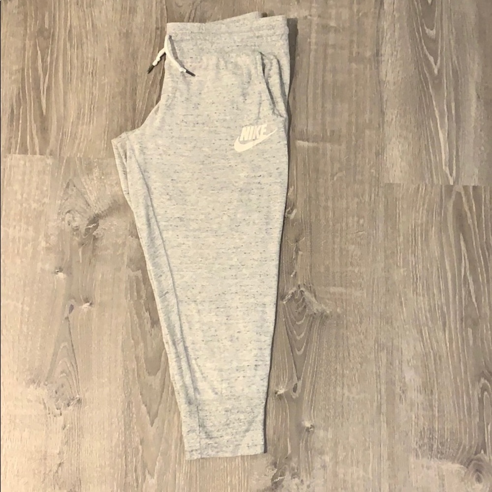 Nike Light Grey Sweatpants Capris